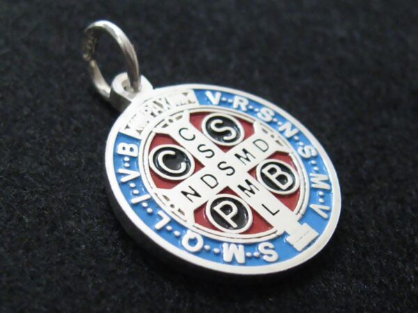 Medalla San Benito Color Azul